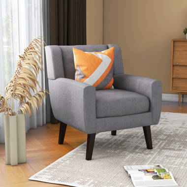 Orange and discount gray accent chair